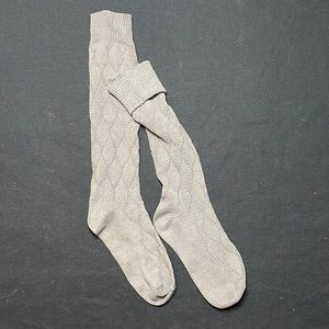 Grey Soft Knee High Socks